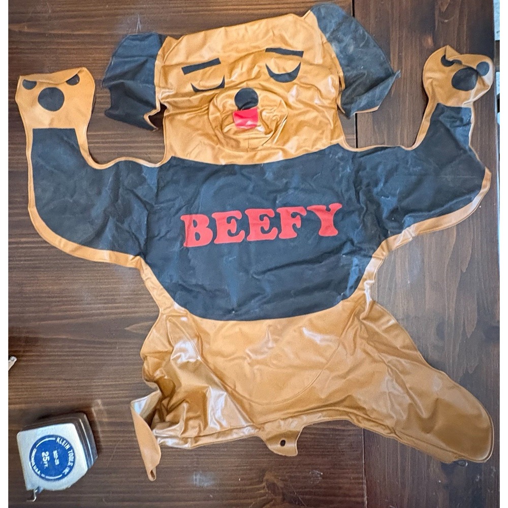 Vintage 1960s Ideal Toy Company 25" Inch Inflatable Dog Beefy Posable